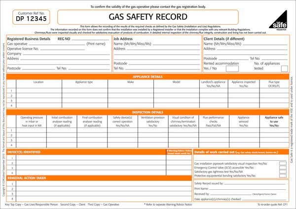 Gas Safety Certificate | Just-4-Landlords.com